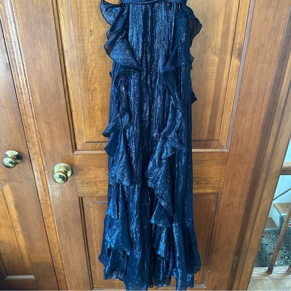 Alice McCall Night Moves Gown in Dark Blue Metallic size 0 - Picture 12 of 16